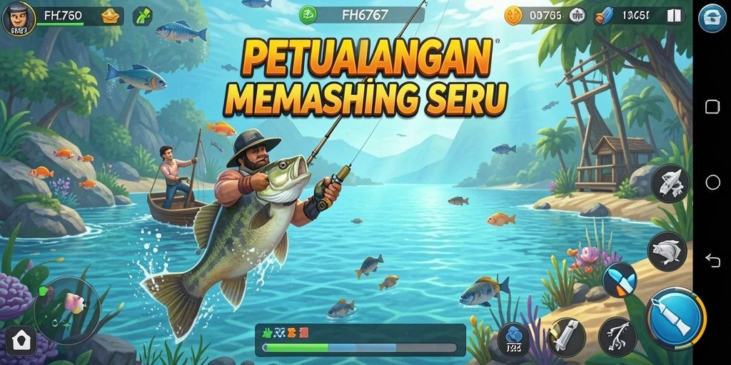 Tangkapan ikan besar dan pemandangan laut yang menakjubkan di FH6767.