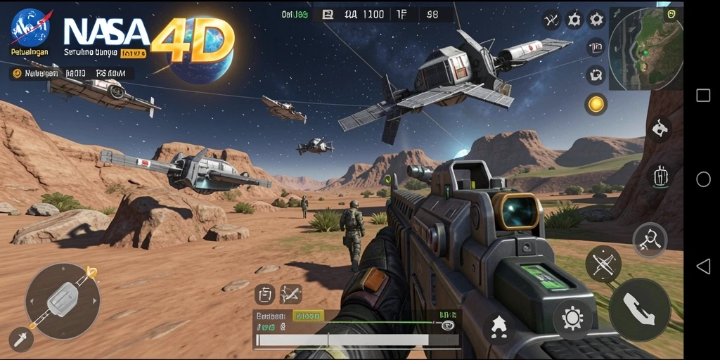 Screenshot game NASA4D menampilkan aksi seru dalam pertarungan TPS.