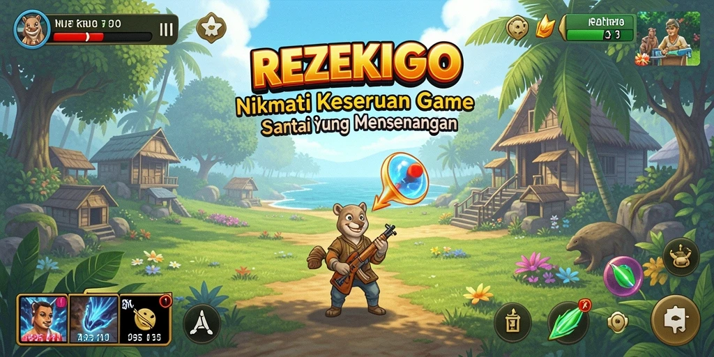 Tampilan menarik dari gameplay seru REZEKIGO.