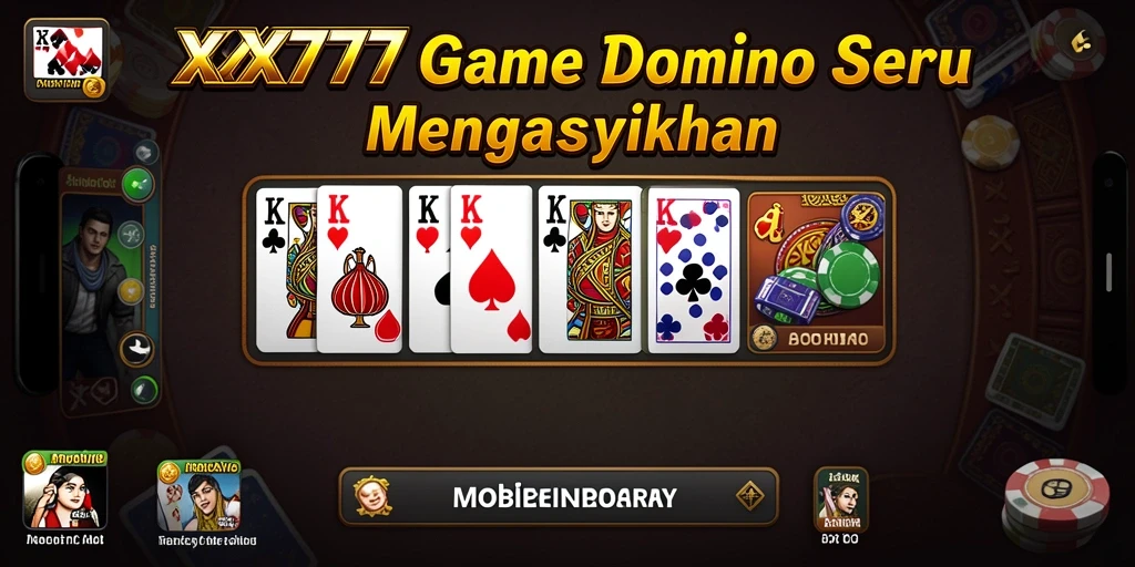 Screenshot gameplay menunjukkan aksi seru dalam permainan domino.