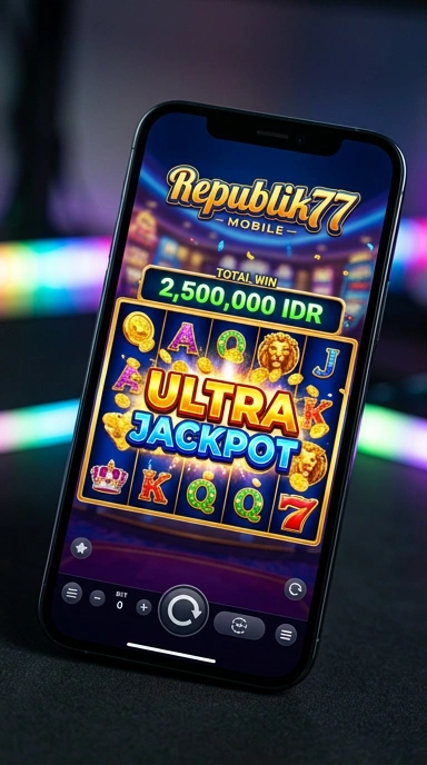 Proses unduh yang mudah di aplikasi republik77 untuk semua pengguna.