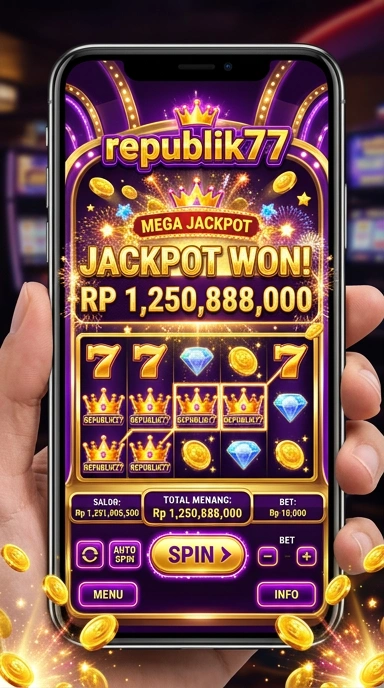 Tampilan kategori aplikasi di republik77 yang memudahkan pencarian.
